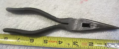 8  45082 CRAFTSMAN WF  8  Long Needle Nose Pliers W/Side Cutters USA Tool VTG • $18.99