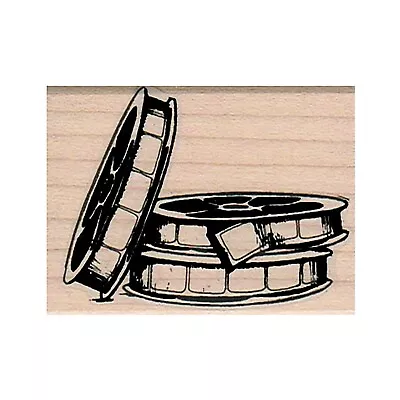 Mounted Rubber Stamp Film Rolls Movie Theater Film Mixed Media Film Strip • $9.15