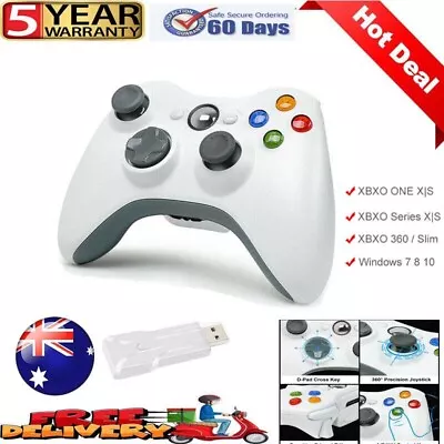 For Official Microsoft Xbox 360/ PC Windows USB Long Wireless Controller Gamepad • $30.99