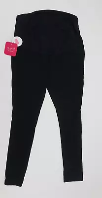 Isabel Maternity Black Over Belly Ponte Skinny Maternity Pants Size Medium NWT • $19.79