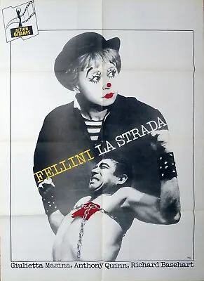 La Strada - Fellini / Masina / Quinn - Reissue French Movie Poster • $99.99