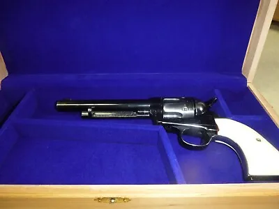 PRESENTATION Gun Display Case LARGE Oak Handgun  S/A Revolver  Box • $140