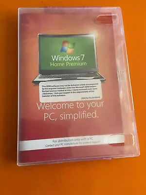 Microsoft Windows 7 Home Premium 64 Bit Open Box  DVD With Product Key • $44.67