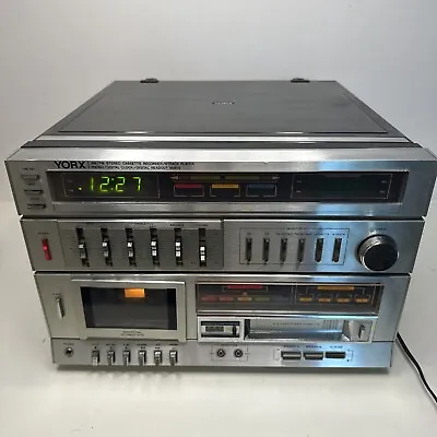 Vintage YORX M2678 Turntable Cassette 8-Track AM-FM Radio SEE DESCRPT Free Ship • $99.99