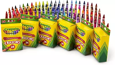 Crayola Crayons School & Art Supplies Bulk 6 Pack Of 24Count Assorted • $22.99