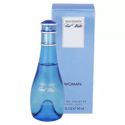 DAVIDOFF COOL WATER WOMAN Eau De Toilette 50ml EDT Spray - Brand New • £19.78