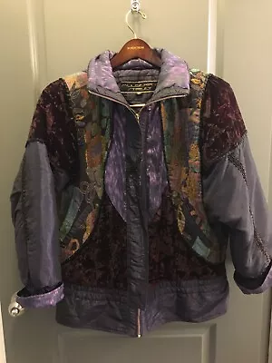 Mulberry Street Medium Vintage/Retro Purple Coat/Jacket Style 25211 • $50