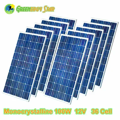 12V 1.5W 95 Watt 100W 400W Mono 21V Solar Panel For 12V Car Boat Home Roof  • $4.99