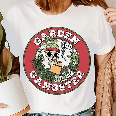 Garden Gangster Skull Plant Lover ShirtGardening Shirt Gardener T-Shirt #GDRN • £9.99