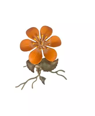 Vintage Copper Metal Flower Art Deco Sculpture  • $14.99