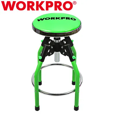 WORKPRO Heavy Duty Adjustable Hydraulic Shop Stool Garage Bar Stool 330Pound Max • $95.99