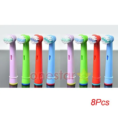 8x Kids Children Tooth Brush Head For Oral-B Vitality Precision CleanPro Health • $11.10