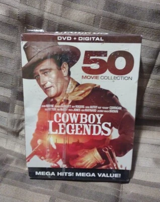 $19.99 • Buy Cowboy Legends: 50 Movie Collection (DVD, 2019) John Wayne + ~ NEW SEALED 
