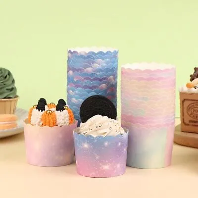£6.21 • Buy 50 X Paper Cups Cake Cupcake Wrappers Muffin Cases Baking Cup Cake Liner
