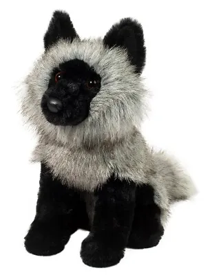 Douglas Artemis Silver Fox Plush Toy Stuffed Animal 11” Wolf  Grey Black Sit Dlx • $23.95