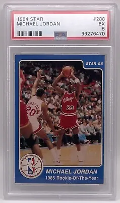 1984 Star #288 Michael Jordan Rookie Card PSA 5 Fresh Grade • $3250