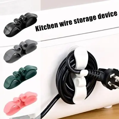 Wire Cable Organizer Holder Cord Wrapper Winder For Kitchen Appliances Comput ηю • £2.17