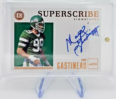 👀 2019 Panini Encased Superscribe On-Card Auto /50 🔥Mark Gastineau-NY Jets🔥 • $34.99