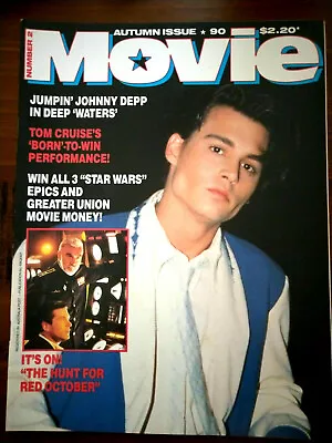 Vintage Movie Magazine Johnny Depp~John Travolta~Christian Bale~Kirstie Alley • $45