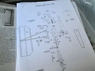 10ft WD Monitor Windmill Exploded Parts List & Cut-A-Ways • $8.40