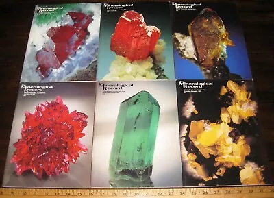 MINERALOGICAL RECORD MAGAZINE 1991 Vol 22 All 6 Issues Complete Mineralogy Mine • $34.95