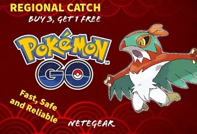 $2.50 • Buy Pokémon Go REGIONAL HAWLUCHA CATCH✔️ CATCH OR TRADE✔️Buy 3, Get 1 FREE✔️