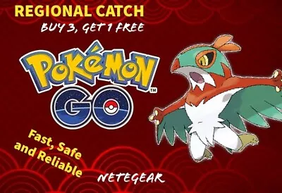 $2.50 • Buy Pokémon Go REGIONAL HAWLUCHA CATCH✔️ CATCH OR TRADE✔️Buy 3, Get 1 FREE✔️