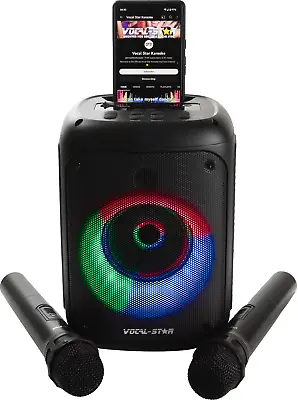 £72.99 • Buy Vocal-Star VS-275 Karaoke Machine Inc Bluetooth, Led Light Effects 2 Microphones