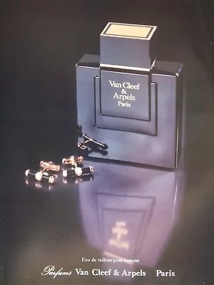 1989 Van Cleef & Arpels Paris Eau De Toilette Press Advertisement For Men • $3.24