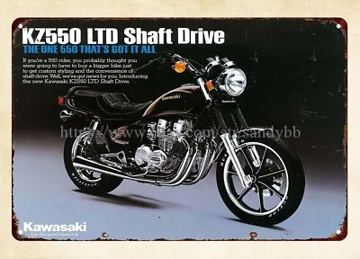 1983 Motorbike Motorcycle KZ550 LTD Mancave Garage Decor Metal Tin Sign • $18.84