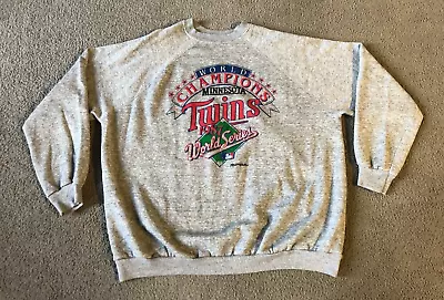 VTG Minnesota Twins 1987 World Series Champions Sweatshirt - Size 2XL • $35