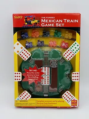 Fundex Vintage Mexican Train Game Set For Dominos 2002 Whistling Locomotive NIP • $24.99