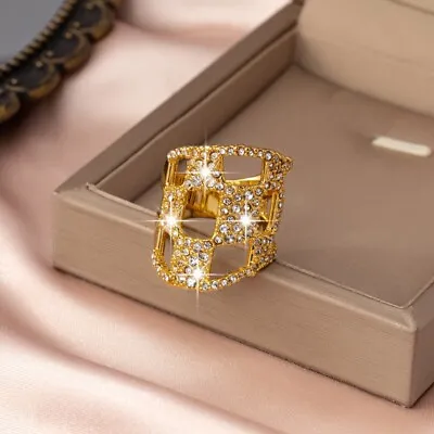 Alexis Bittar Original Design Copper-Plated Gold Full Metal Ring • $22.90