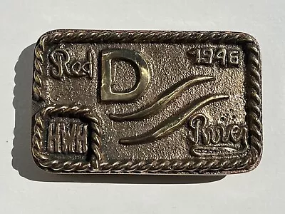 John Wayne Red River D Belt Buckle Replica - Custom Cowboy Style • $129.99