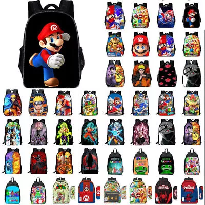 Cartoon Anime Game Backpack Cool School Bag Bookbag Shoulders Bag Kids Boy Girl • $27.99