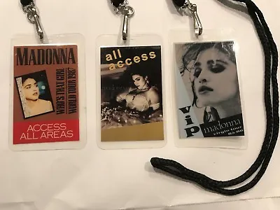 MADONNA Vintage 1985-1987 All Access & VIP BACKSTAGE PASS Old NEW • $15.99