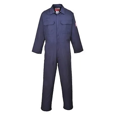 ✅ Portwest Bizflame Flame Retardant Coverall Welders Mechanics Boiler Suit  FR38 • £22.50