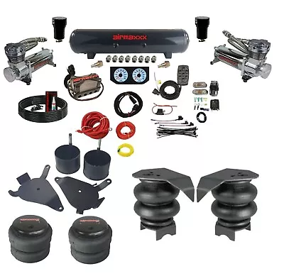 Complete Air Ride Suspension Kit 3/8 Manifold Bags 480 Chrome For 82-04 S10 2wd • $1449.88