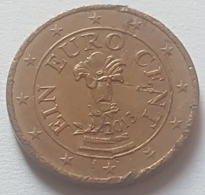 2013 Austria One 1 Euro Cent Coin • £3.59