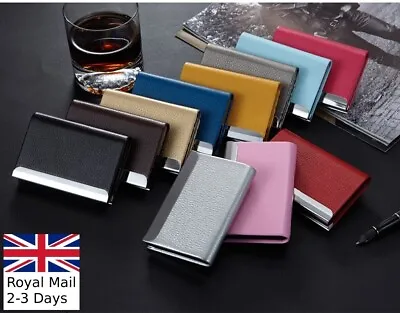 £5.19 • Buy Stainless Steel Pocket Business Credit Card Case Metal Box Holder Wallet