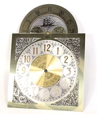 Colonial Triple Chime Grandfather Clock Dial W/Moon Dial In Colonial - DT1276 • $79.99