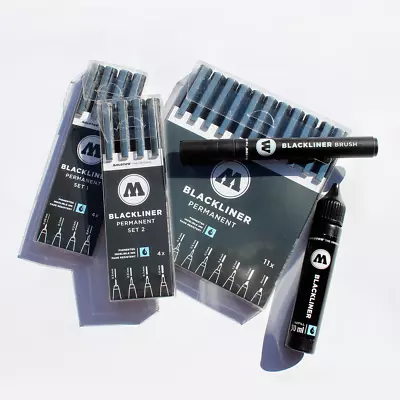 Molotow BLACKLINER Outline Markers Brush OR 30mL Refill Graffiti Art Supplies • $4.95