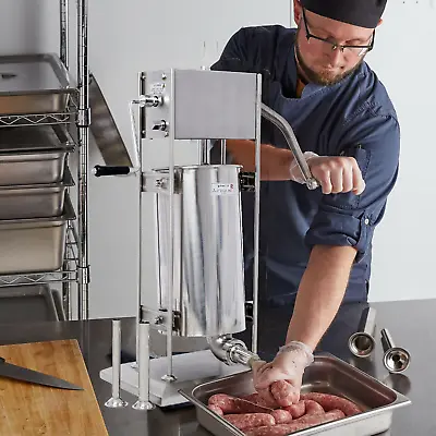 VARIATIONS Vertical Manual Commercial Sausage Stuffer W/ Stainless Steel Funnels • $173.54