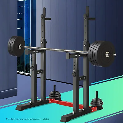 Finex Adjustable Squat Rack Weight Bench Press Barbell Bar Stand Weight Lifting • $119.90