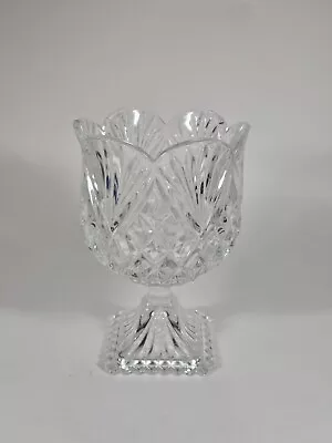 Shannon Crystal Designs Of Ireland Tulip Vase 24% Lead Crystal Pedestal Dish • $24.99