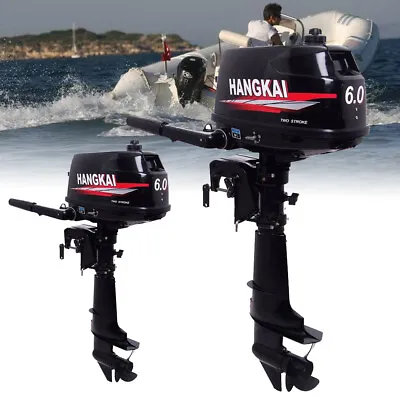 HANGKAI 2/4-Stroke 3.5/3.6/4/6/6.5/7 HP Boat Engine Outboard Motor Water Cooling • $159