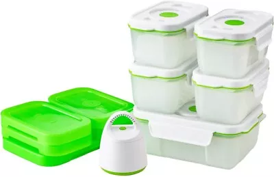 $195.59 • Buy Store Japan FOSA Rectangular 5-Piece Set Vacuum Storage Container Vacuum Pack