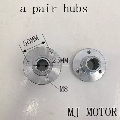 Pair (x2) Wheel Hub 25mm Spline 3 Stud Go Kart Buggy Drift Trike Quad Atv • $19.99