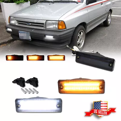 Smoke Switchback LED Signal Blinker Corner Lights For Mazda 323 626 Pickup Truck • $49.99