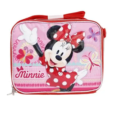 1x Disney Minnie Mouse Insulated Lunch Bag With Shoulder Straps • £10.44